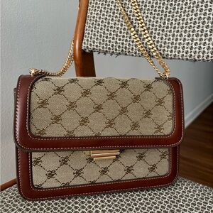 Mango Chain Jacquard Bag.  EUC.
